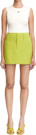 Acler Rodborough Skirt In Avocado