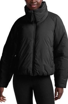 Beyond Yoga Warm Up Water Repellent Puffer Jacket in Black at Nordstrom Rack, Size X-Large