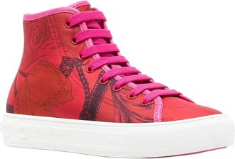 Ferragamo High-Top Leather Sneaker