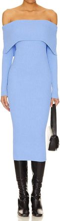 Superdown Loraine Midi Dress In Blue
