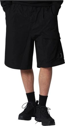 C.P. Company Casual Shorts, male, Black, Size: XL Micro-Reps Boxy Lens Shorts