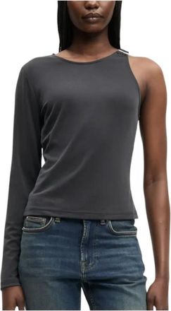 Sams&oslash;e & Sams&oslash;e Sasusanna Top 15641 - Dames - Longsleeves - Zwart - M - Polyester - Tops