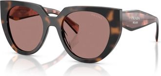 Prada Cat-Eye Zonnebril - Dames - Zonnebrillen - Bruin - 52 MM - Accessoires