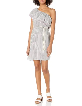 Bailey 44 Agadir One Shoulder Dress In Gray