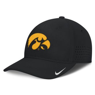 Nike Iowa Sideline Practice Nike Mens Dri-FIT College Hat in Black | NC5300AIA-3XB