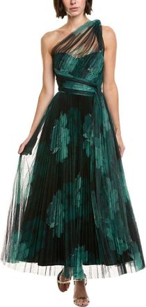 Hutch Philippa Pleated Mesh Gown