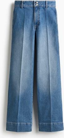 H&M Wide High Jeans in Light Denim Blue at Nordstrom, Size 18