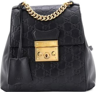 Gucci Padlock Guccissima Leather Mini backpack - Nero