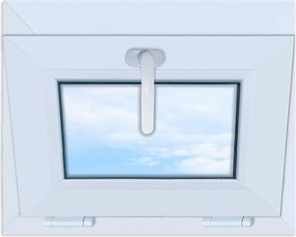 OEM Ventana De Pvc, Blanca, Abatible, 50x40 Cm, Nueva, 500x400 Mm, De Apertura Superior, Doble Acristalamiento