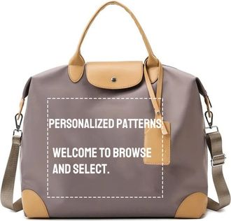 Generic Personalized tote bag, Tote Bag for Women with Zip and Handle Large Capacity Shoulder Handbag Schoolbag for Work, Travel, School, Office(coffee brown)