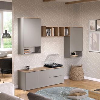 Vicco Conjunto De Sal&oacute;n Wido, Gris, 5 Partes, Vicco