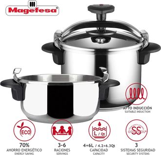 Magefesa Olla Express Conjunto Star 4+6l. - Magefesa