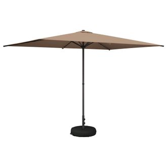 vidaXL Paraguas De Jard&iacute;n Con Base Rectangular 2 X 3 M Poli&eacute;ster Topo Vidaxl