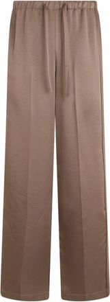 Vince Palazzo Broek met Trekkoord - Dames - Wijde Broeken - Beige - L - Polyester - Broeken