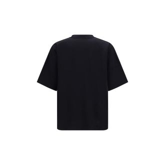 Palm Angels Mens Black Cotton T-Shirt