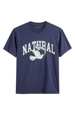 Museum of Peace and Quiet Natural Dove Graphic T-Shirt in Navy at Nordstrom, Size Xx-Large