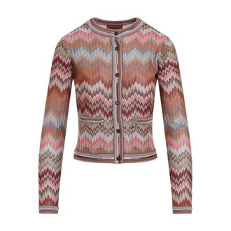 Missoni Cardigans, female, Multicolor, 2XS, Buttoned Cardigan