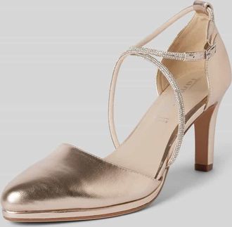 Tamaris Tamaris Pumps mit Strasssteinbesatz in Gold, Gr&ouml;&szlig;e 38