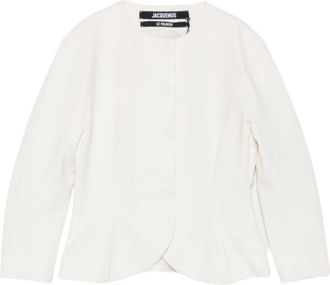 Jacquemus Palmier Jas - Dames - Blazers - Wit - M - Katoen - Jassen