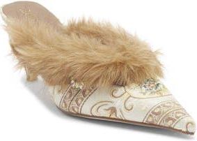 Jeffrey Campbell Rocaille Faux Fur Mule in Beige Brown Combo at Nordstrom Rack, Size 7