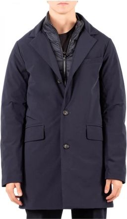 Hetreg&oacute; Cappotto Hetrego - Heren - Mantel - Blauw - XL - Jassen