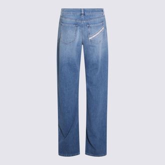 Elisabetta Franchi Womens Jeans Light Blue