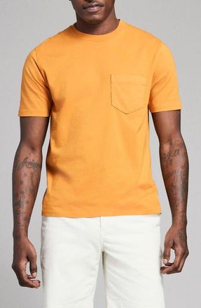 Billy Reid Washed Organic Cotton Pocket T-Shirt in Desert Sun at Nordstrom, Size Xx-Large