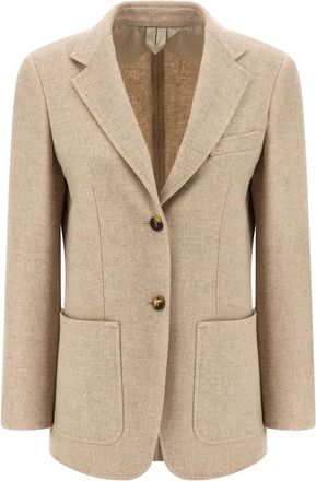 Max Mara Caraffa Blazer - Dames - Blazers - Beige - XS - Wol - Jassen