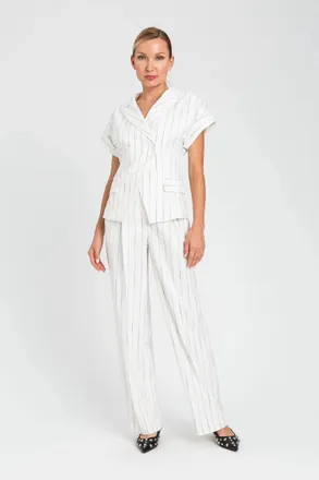 Twin-Set Marais Tailored Pant In Off White