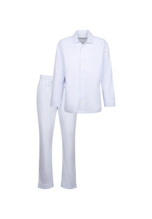 Seidensticker Schlafhose SEIDENSTICKER, Herren, Gr. 48, Normalgr&ouml;ssen, hellblau, 100% Baumwolle, kariert, Hosen Schlafhose