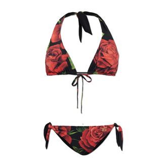 Dolce & Gabbana Tweedelig badpak - Dames - Badkleding - Zwart - Maat: M Tweed