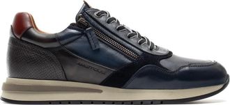 Ambitious Temple Zip Sneaker - Heren - Sneakers - Blauw - 40 EU - Leer - Schoenen