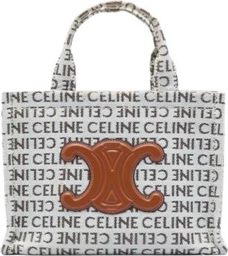 Celine Pre-owned Canvas celine-bags - Dames - Vintage Shopper - Wit - ONE Size - Vintage