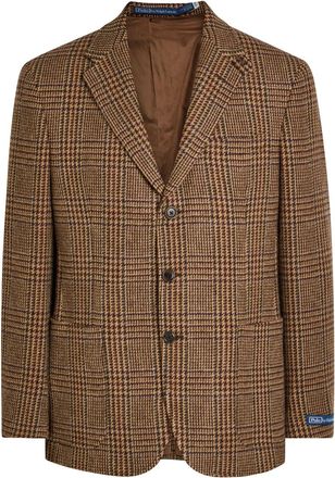 Polo Ralph Lauren Plaid Wool Blazer - Tan - 44 (UK44 / Xxl)