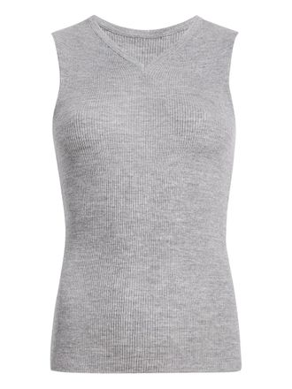 Khaite Renato ribbed top - Grey