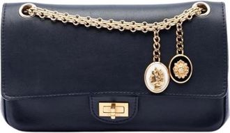 Chanel Pre-owned Double Flap Shoulder Bag - Dames - Vintage Schoudertas - Blauw - ONE Size - Leer - Vintage