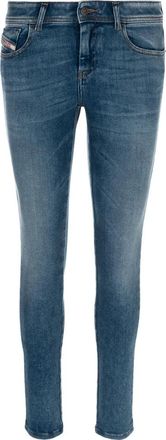 Diesel Slim Fit Rits Sluiting Stretch Jeans - Dames - Skinny Jeans - Blauw - W29 - Jeans