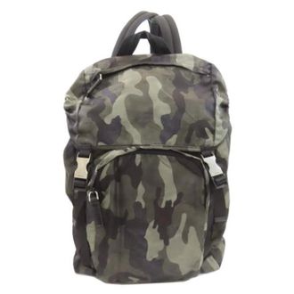 Prada Pre-owned Backpacks, female, Green, Size: ONE SIZE Pre-owned Vintage Backpack