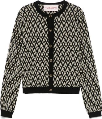 Valentino Garavani Toute La V Cardigan - Womens - Virgin Wool