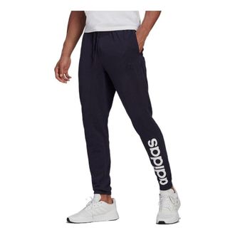 adidas Mens adidas Solid Color Logo Printing Casual Sports Pants/Trousers/Joggers Ink Blue GK8828