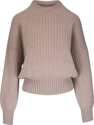 Khaite Lennox ribbed sweater - women - Cashmere - M - Neutrals