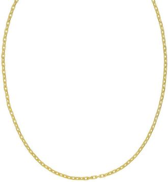 Tresorra Sterling Silver Gold Plated French Cable Chain Necklace - 2.8mm