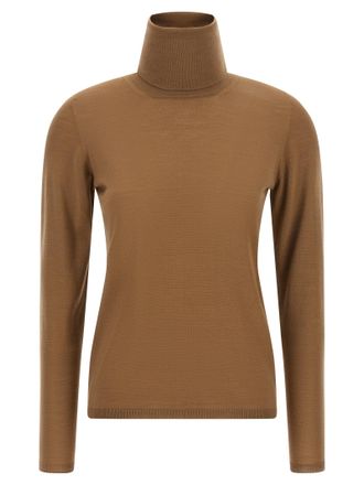 Max Mara Beige Virgin Wool Womens Cardigan