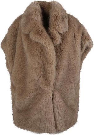 Herno Chaleco Suave de Piel Sint&eacute;tica - Jackets - Mujer - Beige - XS