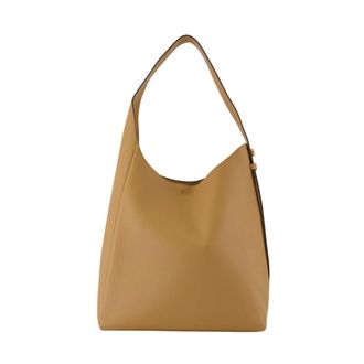 Tory Burch Tassen, Dames, Beige, ONE Size, Leer, Romy Hobo Bag