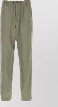 Dries Van Noten satin straight-leg trousers