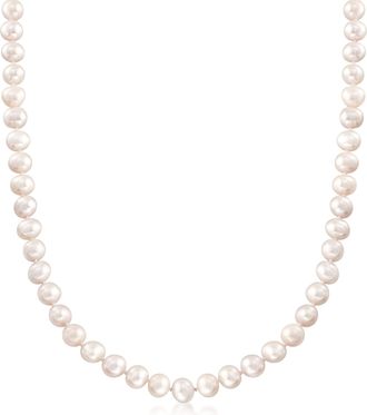 Ross-Simons 6-7mm Cultured Pearl Necklace With Sterling Silver