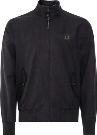 Fred Perry effen zwart jasje