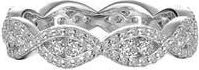 Lafonn Wave Simulated Diamond Eternity Band in White at Nordstrom Rack, Size 7