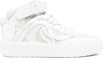 Stella McCartney logo patch faux leather sneakers - women - Other fibres - 36 - White